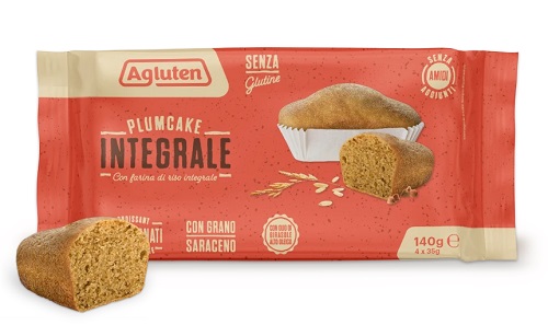 AGLUTEN PLUMCAKE INTEGRALE 4 PEZZI DA 35 G - farmagiri
