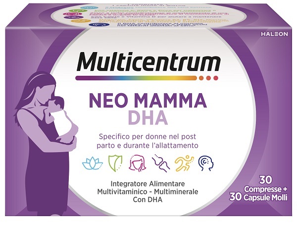 MULTICENTRUM NEO MAMMA DHA 30 COMPRESSE + 30 CAPSULE MOLLI - farmagiri