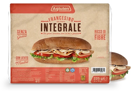 AGLUTEN FRANCESINO FARINA INTEGRALE 225 G - farmagiri