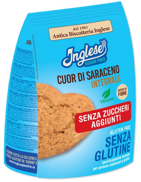 INGLESE BISCOTTI CUOR DI SARACENO INTEGRALI SENZA ZUCCHERI AGGIUNTI 200 G - farmagiri