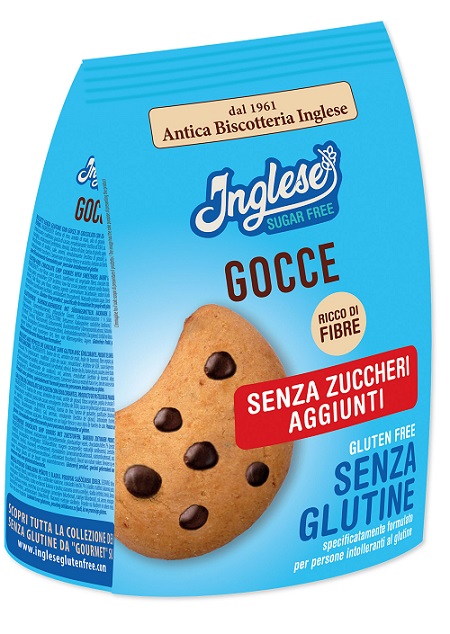 INGLESE BISCOTTI GOCCE DI CIOCCOLATO SENZA ZUCCHERI AGGIUNTI 200 G - farmagiri