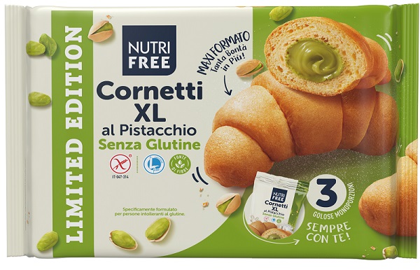NUTRIFREE CORNETTI XL PISTACCHIO 3 PEZZI - farmagiri