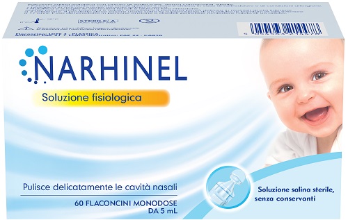 SOLUZIONE FISIOLOGICA PER ASPIRATORE NASALE NARHINEL 60 FLACONCINI DA 5 ML - farmagiri